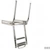 Motomarine Scaletta Telescopica Cage in Acciaio Inox con Passamano Abbattibile - 3 gradini