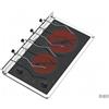 Techimpex Marine Cookers Piano Cottura Techimpex Crystal a Piastre Radianti - 2 fuochi