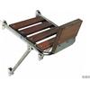Motomarine Plancetta Minox con Supporto Motore in Acciaio Inox e Legno - S - 270x390 mm
