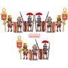 Playmobil 9 Soldati Romani Legionari 3 set 6490 - Pacchetto Addon Esercito Fi...