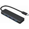 Gembird Hub usb Gembird UHB-U3P4P-02 4xUsb 3.1 Gen1 tipo-c Nero [UHB-U3P4P-02]