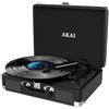 Akai Giradischi Akai Gramofon ATT-18BT con funzionalita' di registrazione Nero [ATT-18BT]