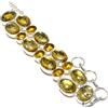 "Fatto a mano" Bracciale in argento sterling 925 con pietre preziose citrine e quarzo rutila...