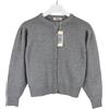 TSD12 Research Cardigan Donna In Maglia Angora Grigio Con Bottoni Tsd12 Research Taglia Piccola