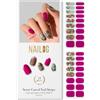 NAILOG Strisce per Unghie in Gel Semi Polimerizzato, 34 Pcs Adesivi e Decalcomanie per Unghie di Qualità da Salone, Nail Wraps Decorazione DIY per Donne Ragazze, Retro Jungle