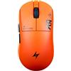 ATK Mouse da gioco wireless ATK Dragonfly A9 Air Ultimate+, 50.000 DPI, 8K Hz, colore arancione "Sunset"
