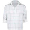 BAEHEU Adut - Camicia bianca a quadri blu a maniche corte, per Halloween, cosplay, costume per uomo e adulto