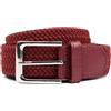 Suitable Cintura intrecciata Bordeaux - Uomo - Abbigliamento -, Rood, bordeaux, 105 cm