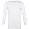 Garage Basic - Maglietta a maniche lunghe, elasticizzata, da uomo, colore: Bianco, Con, XXL