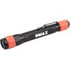 DMAX Torcia LED PLG 211 a forma di penna, OSRAM, 100 lumen, messa a fuoco scorrevole, impermeabile, antipolvere, colore: nero/arancione
