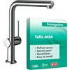 hansgrohe Talis M54 - Rubinetto da cucina con doccetta estraibile (1 getto), Miscelatore cucina con altezza bocca 270 mm, Rubinetto monocomando con bocca girevole, cromo, 72808000