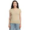 G-Star Raw C.V. Eyben Slim V-Neck Top 2.0 T-Shirt, Beige, XL Women's