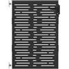 vidaXL Cancello da Giardino con Blocco Nero 85 x 125 cm, Cancello da Giardino e Terrazzo, Design Rettangolare, Ingressi Esterni, Sicurezza Rivestita e Resistente
