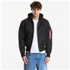 Alpha Industries Giacca Alpha Industries A-1 Zip Hood Backprint Black/ Reflective