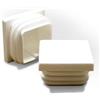 ajile - 4 pezzI - Inserto tappo quadrato CxC = 40 x 40 mm - BIANCO - EPC240
