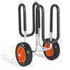 Carrello per Kayak, Capacità di Carico 68,0 kg, con Pneumatici in Gomma Piena