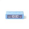 Lexon Flip Mini Sveglia Digitale da Viaggio, Orologio LED On/Off con Luminosità Regolabile, Ricaricabile e Tattile, Ideale come Sveglia da Comodino - Blu chiaro