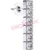 SANICO SRL BJT221 ORECCHINI INLINE ZIRCON STAINLESS STEEL
