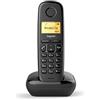 Gigaset A170 Telefono Portatile, Ampio Display Illuminato, Lista Chiamate Effettuate, Ricevute e Perse, Nero [ITALIA]