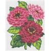 Collection D'Art Duftin 3046 K Zinnias Kit di Tela Canvas Cotone Multicolore 14 x 18 x 0,1 cm