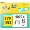wolfcraft Punti dorso largo, acciaio extra duro, tipo 053 I 7037100 I Ideali per il fissaggio di tessuti e listelli di legno