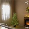 EDG Enzo De Gasperi Pino Natalizio Lucciole con Vaso 1600 LED H150 D 110 cm IP44 Verde - Albero di Natale Luminoso