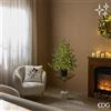 EDG Enzo De Gasperi Pino Natalizio Lucciole con Vaso LED H90 cm IP44 Verde - Albero di Natale Luminoso
