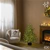 EDG Enzo De Gasperi Pino Natalizio Lucciole con Vaso LED H120 cm IP44 Verde - Albero di Natale Luminoso