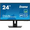 iiyama iiyama ProLite XUB2463HSU-B1 Monitor PC 60,5 cm [23.8] 1920 x 1080 Pixel Full HD LED Nero (24 PROLITE XUB2463HSU-B1 IPS Monitor - 24 Black IPS Monitor Full HD Height Adjustment DisplayPort USB and HDMI) XUB2463HSU-B1