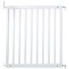Safetots Cancelletto in Legno Senza Inciampo, 72cm - 79cm, Bianco, Cancelletto per Scale in Legno, Cancelletto per Bambini con Montaggio a Vite, Barriera di Sicurezza Elegante e Pratica