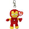 Ty Clips - Collezione Marvel, Anello Porta Chiavi di Peluche, Iron Man, Tutti i Tuoi Eroi Preferiti da Portare Sempre con Te, Idea Regalo per Grandi e Piccini - 10 cm - T34007