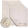 Starward 10 Pezzi Garza Alimentare, 6 Pezzi (50 x 50 cm) + 4 Pezzi (60 x 60 cm), Panni da Formaggio per Filtrare Non Sbiancato, Lavabile Panno Filtrante per Filtrare Succo di Formaggio Tè Spezie