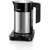 Bosch TWK7203 Bollitore, 2200 W, 7 Cups, Nero/Acciaio con Display Touch