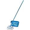 Spontex Twist Mop e secchio - Mop lavapavimenti in microfibra con sistema di strizzatura integrato - Secchio pieghevole da 10L - Pulisce pavimenti in laminato, legno e piastrelle - Testa lavabile