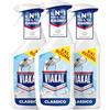 Viakal Classico Spray Per Rimuovere Fino Al 100% Di Calcare Con Tecnologia Anti-gocce (Confezione da 3)