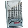 Bosch 2 607 017 082, Set Punte per Trapani, 7 Pezzi, Grigio, Argento/Grigio, Diametro 4/5/6/6/7/8/10 mm