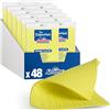 Spontex The Essentials Panni spugna | Panni super assorbenti per pulire e spolverare | 100% cellulosa certificata PEFC | Confezione da 12 x 4 (totale 48)
