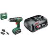 Bosch Trapano a percussione a batteria Bosch EasyImpact 18V-38 (1x batteria 2,5 Ah; nella custodia) + sostitutiva PBA 18V 2,5Ah W-B (compatibile con tutti i dispositivi Power for All da 18 V)