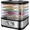 YASHE GGJ-261A Essiccatore Alimentare, 5 Vassoi, 35-70°C, Timer 72h, 240W