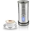 MACOM, Monta Scaldalatte/Cappuccinatore Elettrico, Crea una perfetta schiuma Fredda o Calda di latte per cappuccini e caffè cremosi, Acciaio Spazzolato, Just Kitchen 867 Milkaccino