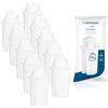 Wessper Cartucce filtranti Aqua Classic per caraffa filtrante Dafi, Brita, Laica Anna BWT, Zelmer, Pearl Co, Filtri a carbone attivo per caraffe, 10 pezzi