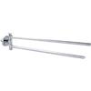 Porta asciugamani doppio Smooz SO203 cromo 45,5 cm