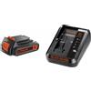 Caricabatteria e Batteria Black&Decker Starter Kit BDC2A20 18 V 2 Ah
