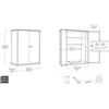 Keter Porta attrezzi Keter in plastica Vertical sp 20 mm marr.chiaro 1,16 m²