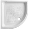 Piatto doccia semicircolare in ceramica Polo 80x80 cm bianco