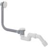 Kit di scarico per vasca da bagno click-clack bianco