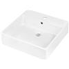 Lavabo sospeso/appoggio Madruga Idrostile foro rubinetto 50x50 cm Bianco