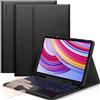 Sonstige Custodia con tastiera per Redmi Pad Pro 12.1 / Xiaomi Poco Pad 12.1 (2024), colore nero, con touchpad e illuminazione a 7 colori