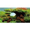 MIRRORANG 120x46cm Legno Acquario Sfondo Alga Acquario Sfondo Fiume Letto & Lago Acquario Sfondo Vinile