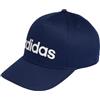 adidas Unisex - Adulto Linear Baseball Hat, Dark Blue/White, S-M